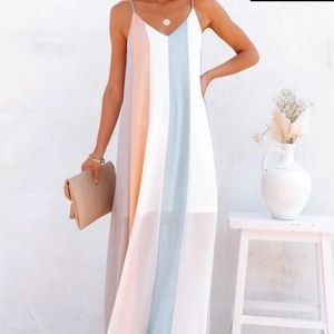 YOU DO YOU COLORBLOCK MAXI DRESS